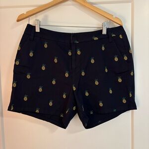 Brand New Marc New York Navy Pineapple Patterned Women's Shorts